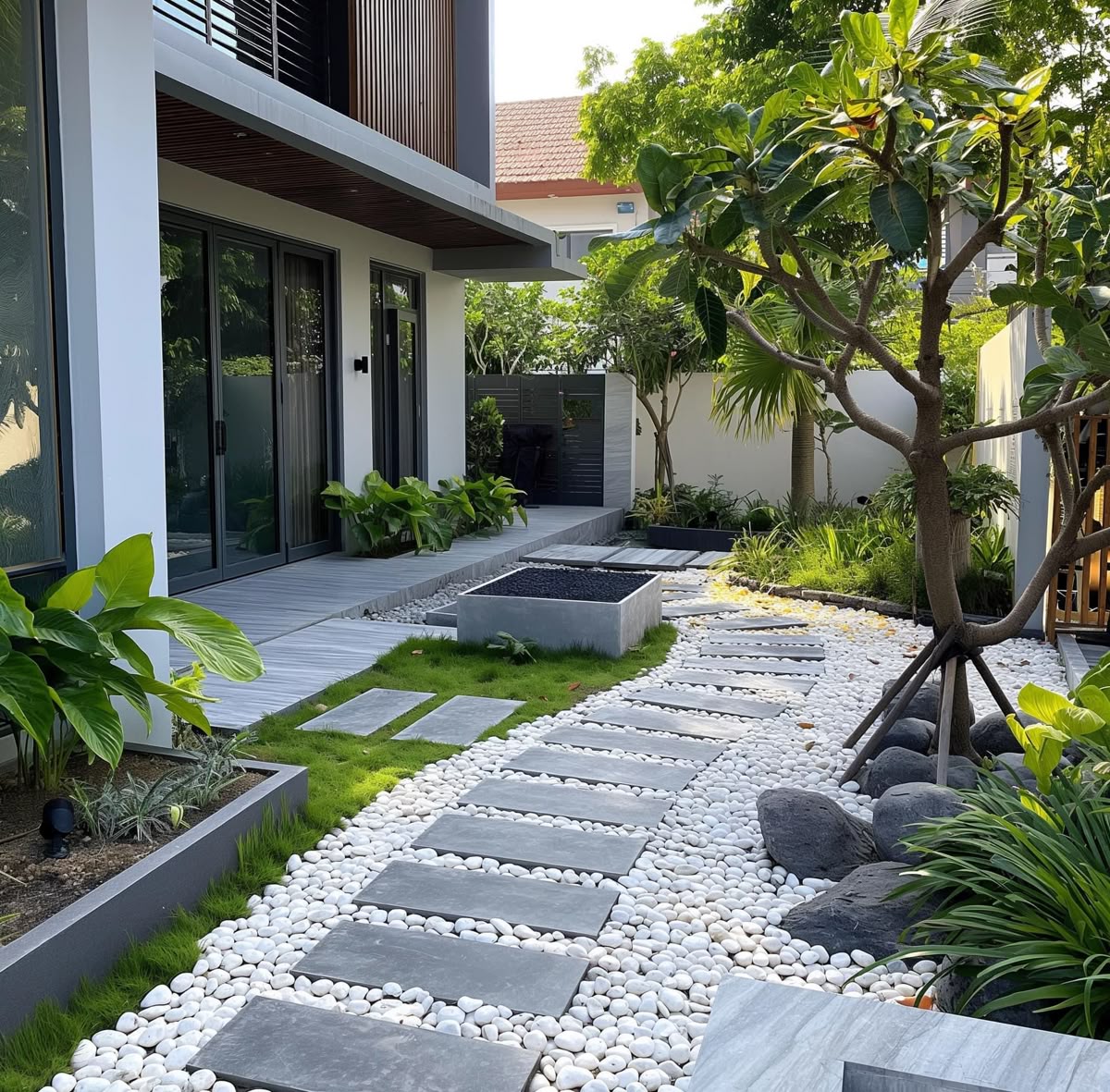 Thi Công Đường Dạo Sân Vườn – Nét Đẹp Tinh Tế Trong Từng Bước Chân
